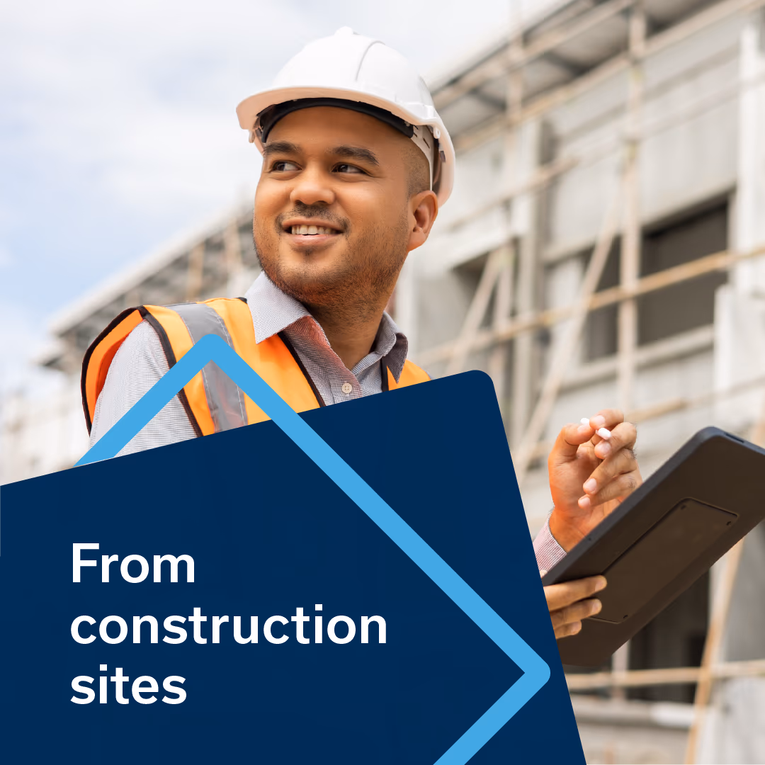 Steadfast campaign creative for construction businesses