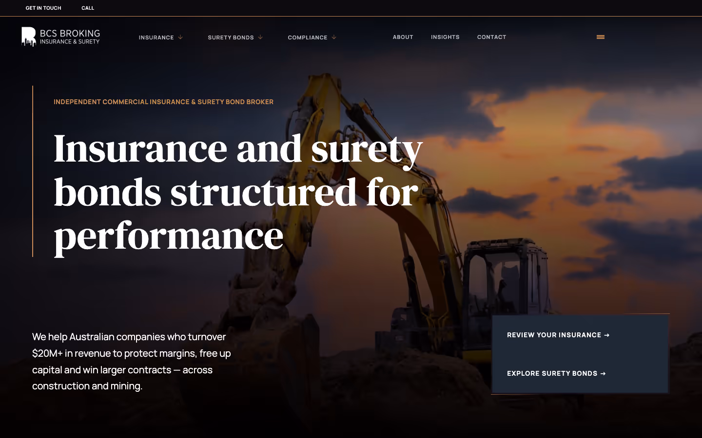 BCS Broking homepage