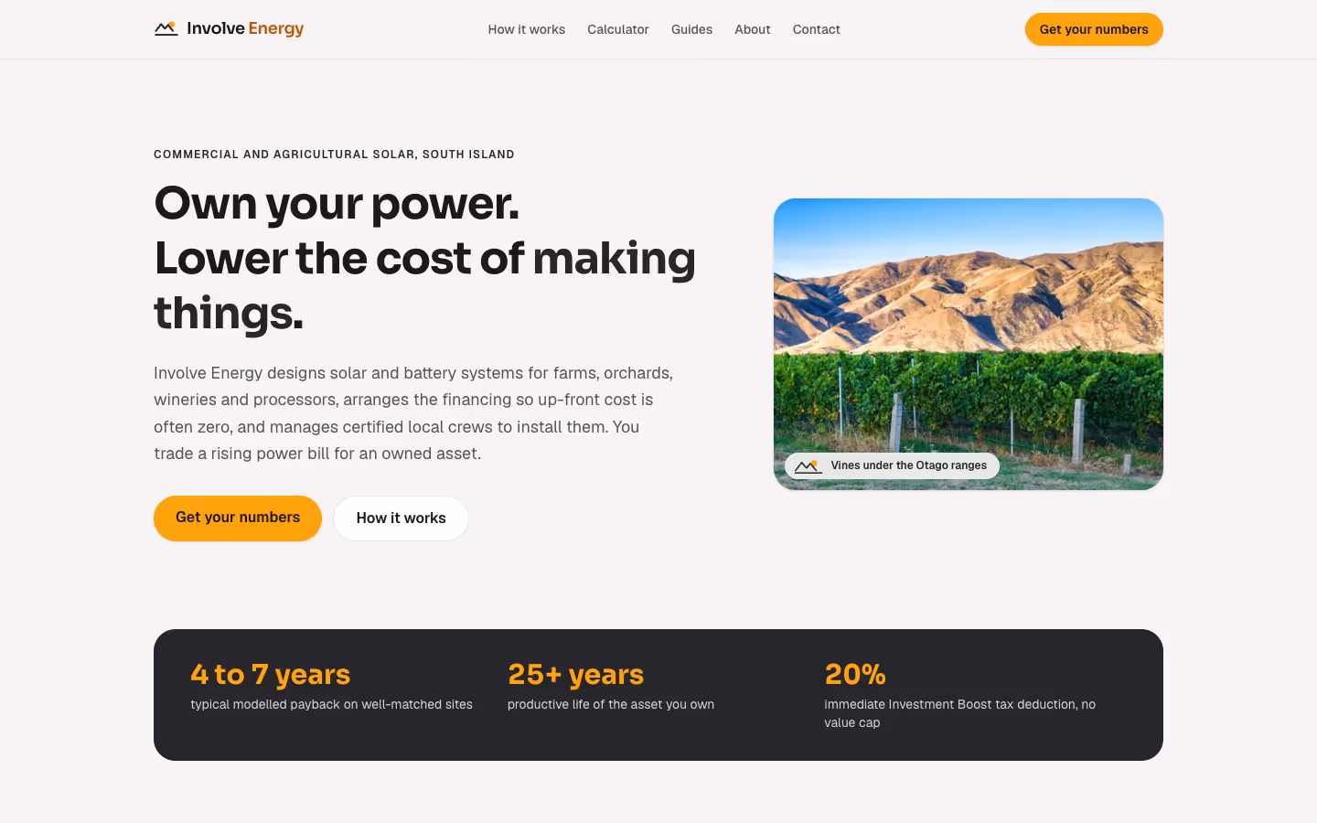 Involve Energy homepage