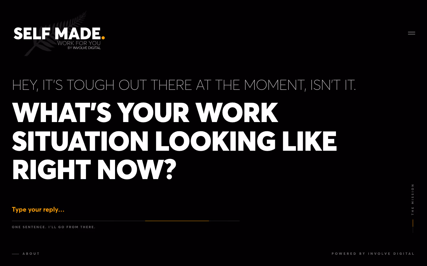 Self Made — Work For You homepage